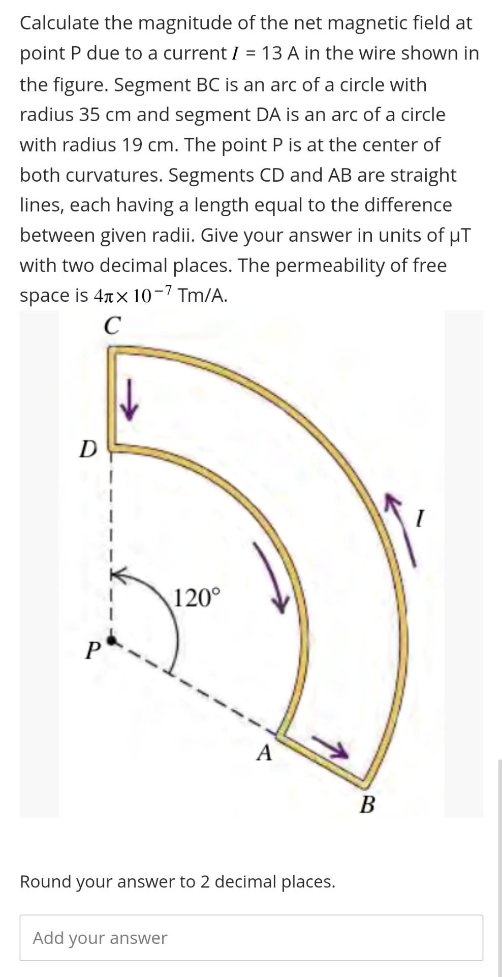 Solved Calculate the magnitude of the net magnetic field at | Chegg.com