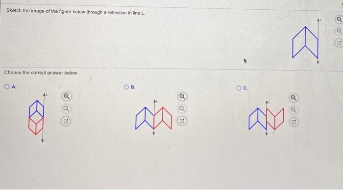 Solved Sketch the image of the figure below through a | Chegg.com