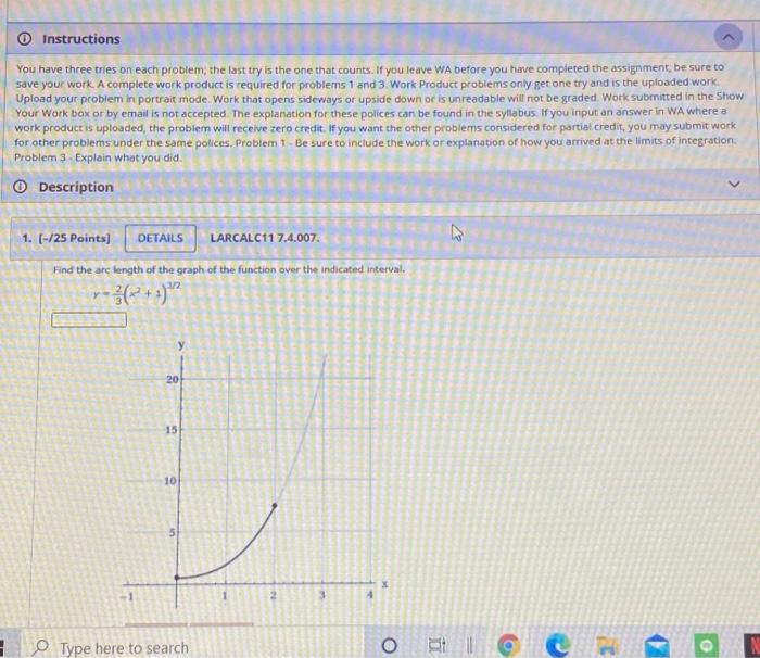 Solved Instructions You have three tries on each problem, | Chegg.com