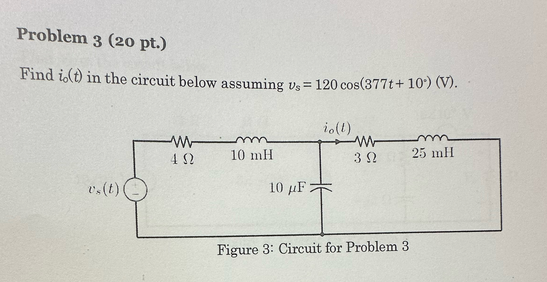 Solved Find I0 T ﻿in The Circuit Below Assuming