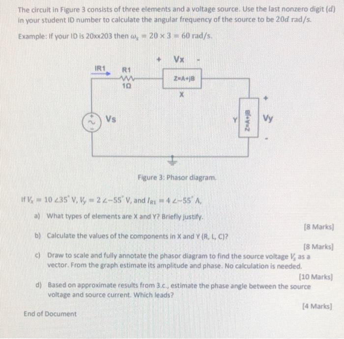 Solved The circuit in Figure 3 consists of three elements | Chegg.com