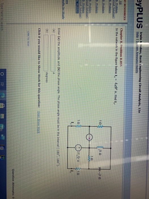 Solved eyPLUS Irwin & Nelms, Basic Engineering Circuit | Chegg.com