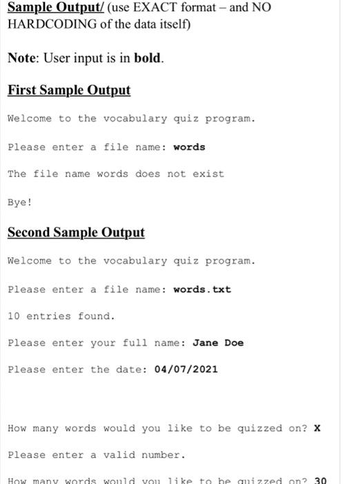 Solved Project Objectives • Use a dictionary to store data | Chegg.com
