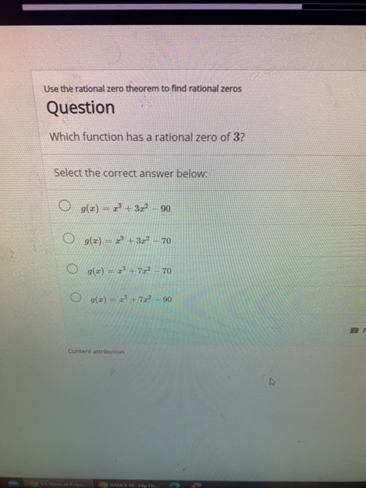 Solved: Use The Rational Zero Theorem To Find Rational Zer... | Chegg.com