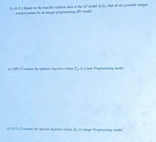 Solved 5. [28 PL] An optimization programming model is | Chegg.com