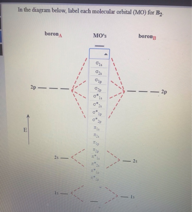Solved In the diagram below, label each molecular orbital | Chegg.com