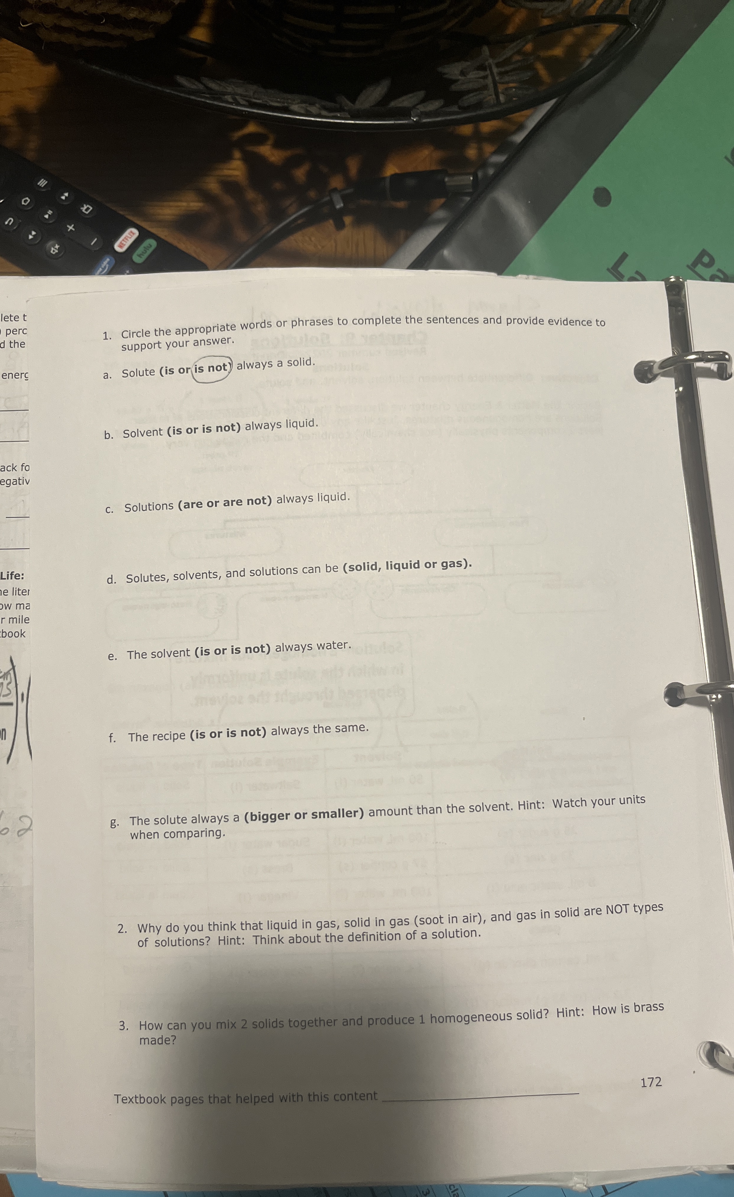 Solved Circle the appropriate words or phrases to complete