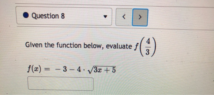 Solved Question 8 Given the function below, evaluate (1) | Chegg.com