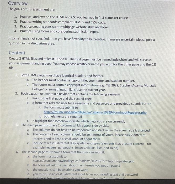 Solved The goals of this assignment are: 1. Practice, and | Chegg.com