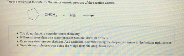 Solved Draw a structural formula for the more stable | Chegg.com