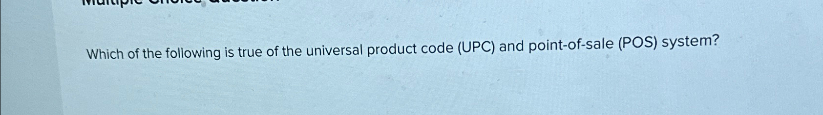 Solved Which of the following is true of the universal | Chegg.com