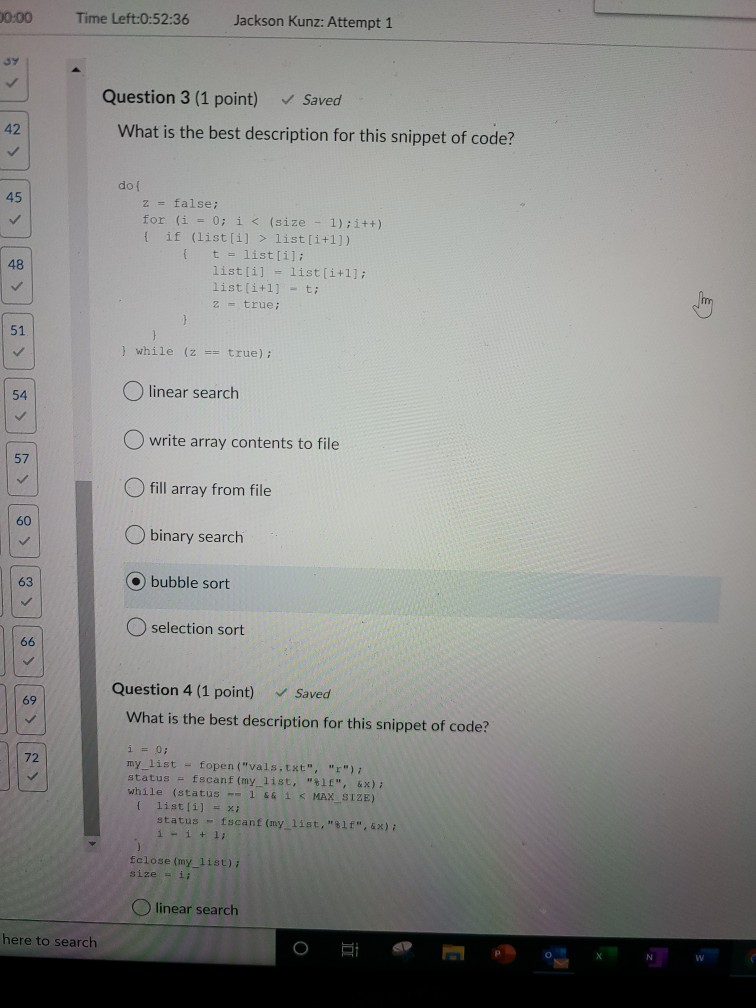Solved Question 1 (1 point) Saved Which one of the following | Chegg.com