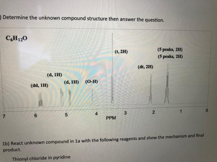 Solved Determine The Unknown Compound Structure Then Answer | Chegg.com