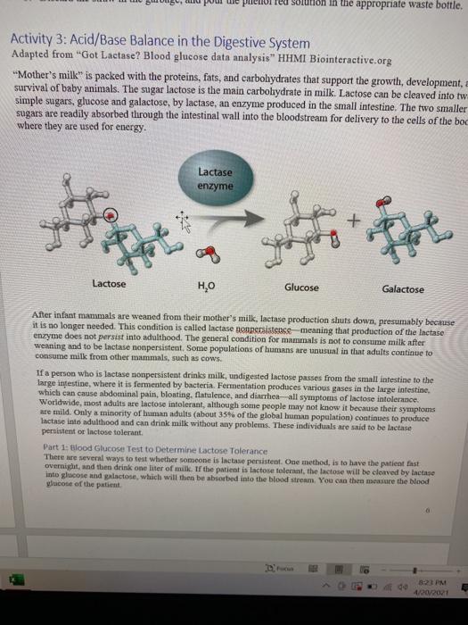 Solved Answering the question part 1 blood glucose test to
