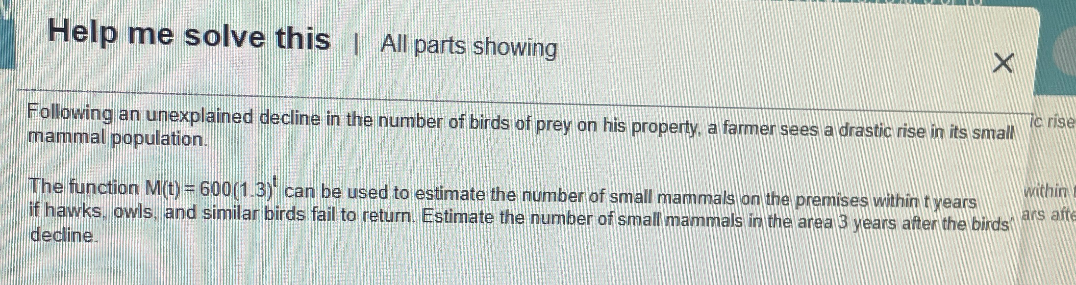 Solved Help me solve this | ﻿All parts showingFollowing an | Chegg.com
