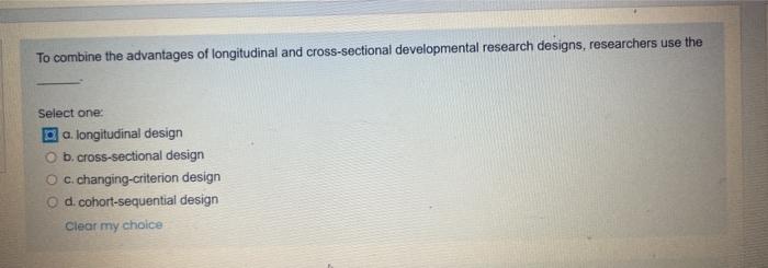 Solved To combine the advantages of longitudinal and | Chegg.com