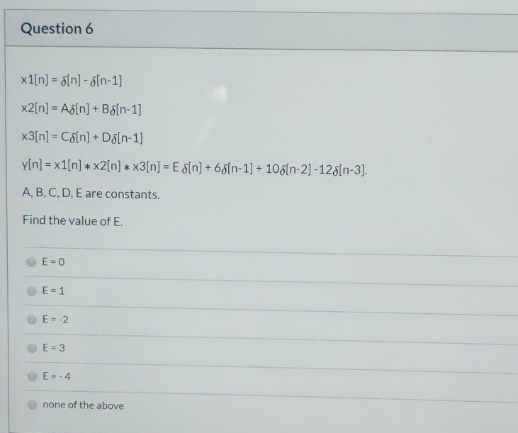 Solved Question 4 V N 8 N 2 2 N Select The Choice Chegg Com