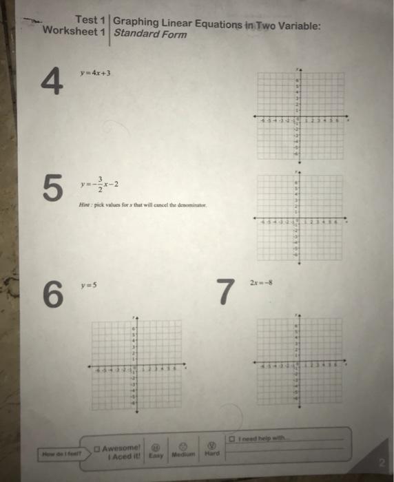 Linear Equations Test Answers Tessshebaylo 1544