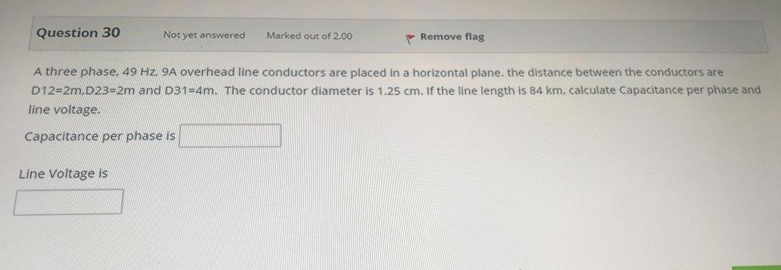 Solved Question 30 Not yet answered Marked out of 2.00 | Chegg.com