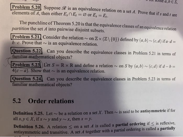 Solved U Surne A, B ES, Problem 5.20 Suppose R Is An | Chegg.com