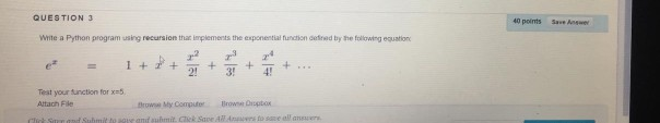 Solved QUESTION 3 40 points Sense Write a Python program | Chegg.com