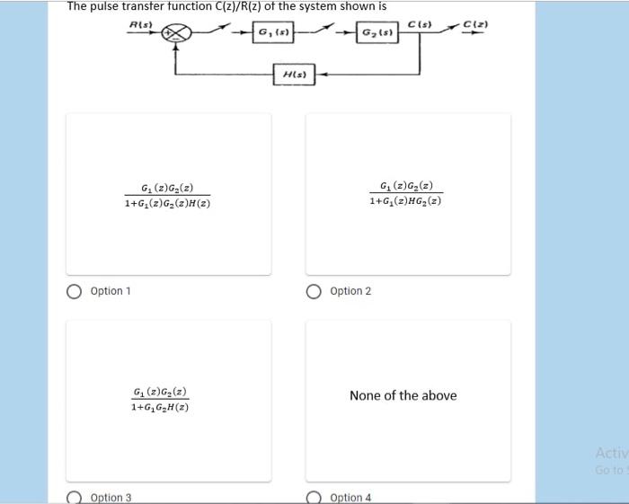Solved subject : control choose the corect answer with | Chegg.com