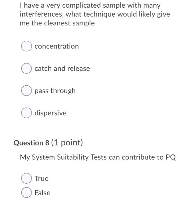 Solved I have a very complicated sample with many | Chegg.com