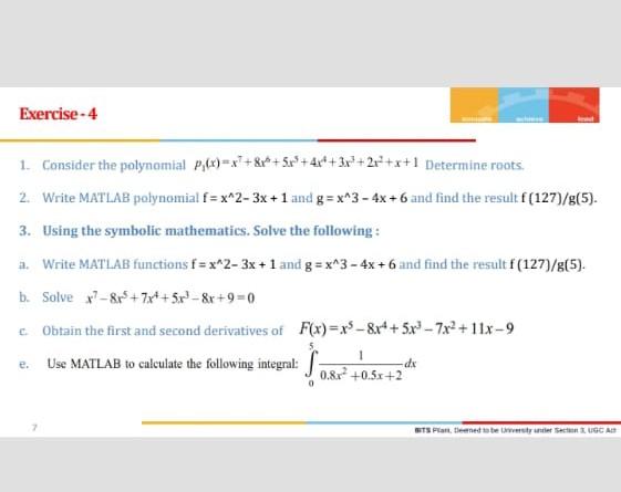 Solved 1. Consider the polynomial | Chegg.com