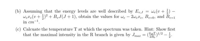 Solved Consider the rotational-vibrational spectrum of HBr | Chegg.com