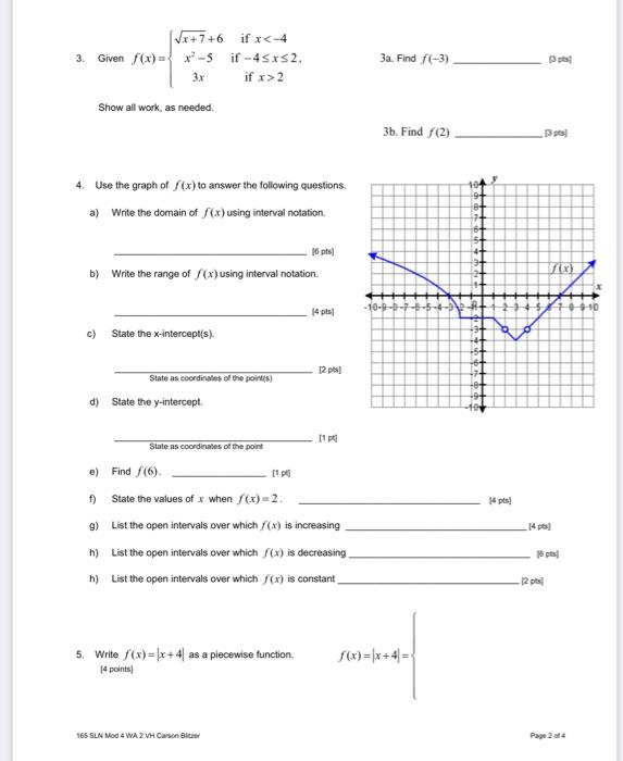 Solved 1. Determine whether the following graphs represent y | Chegg.com