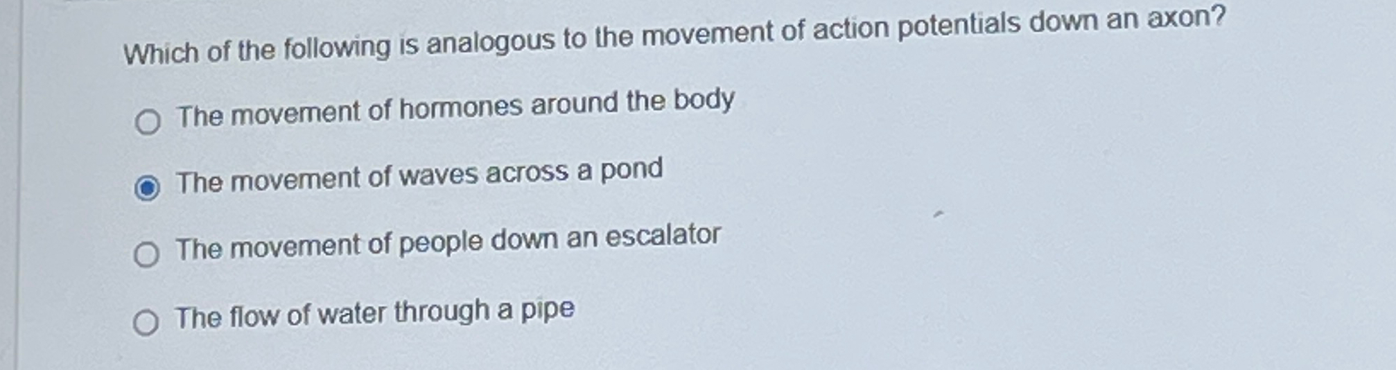 Solved Which of the following is analogous to the movement | Chegg.com