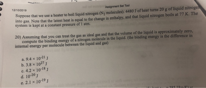 liquid nitrogen supplies