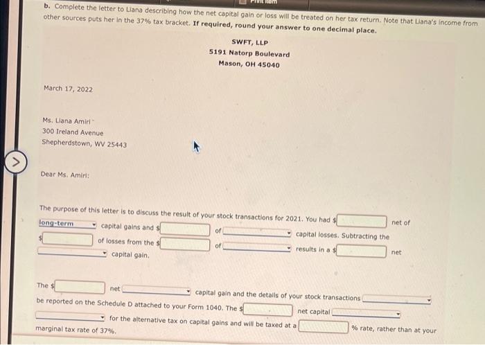 Solved Liana Amiri single With No Dependents Has The Chegg