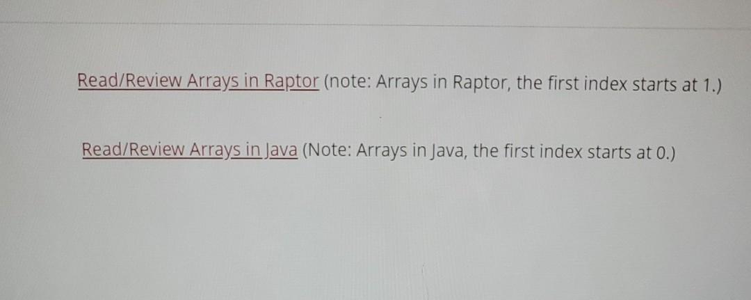 Solved Assignment Content Create a program in Java to Array | Chegg.com