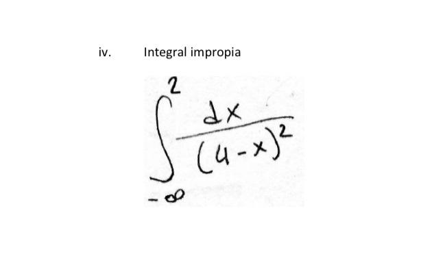 \( \int_{-\infty}^{2} \frac{d x}{(4-x)^{2}} \)