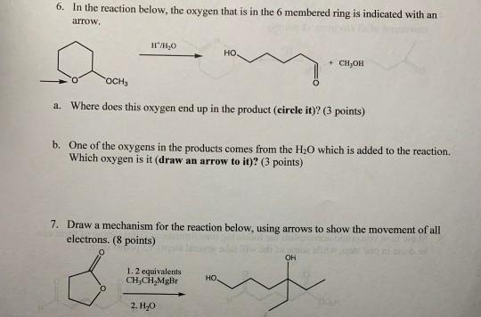 Solved 4 Draw A Mechanism For The Following Reaction Us Chegg Com