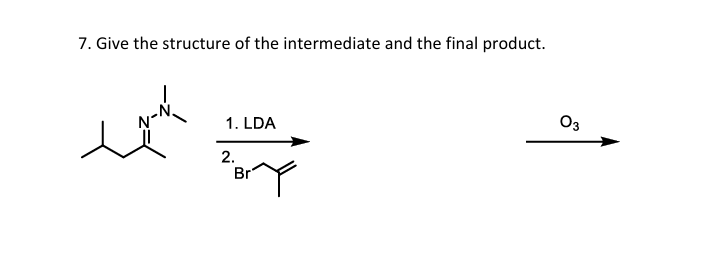 Give the structure of the intermediate and the final | Chegg.com