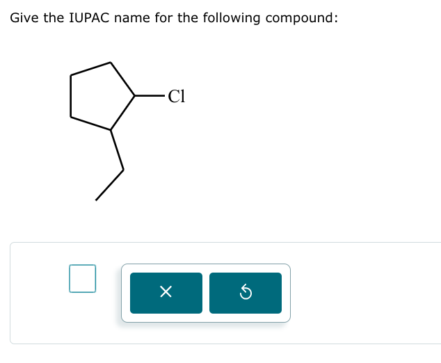Solved Give the IUPAC name for the following compound