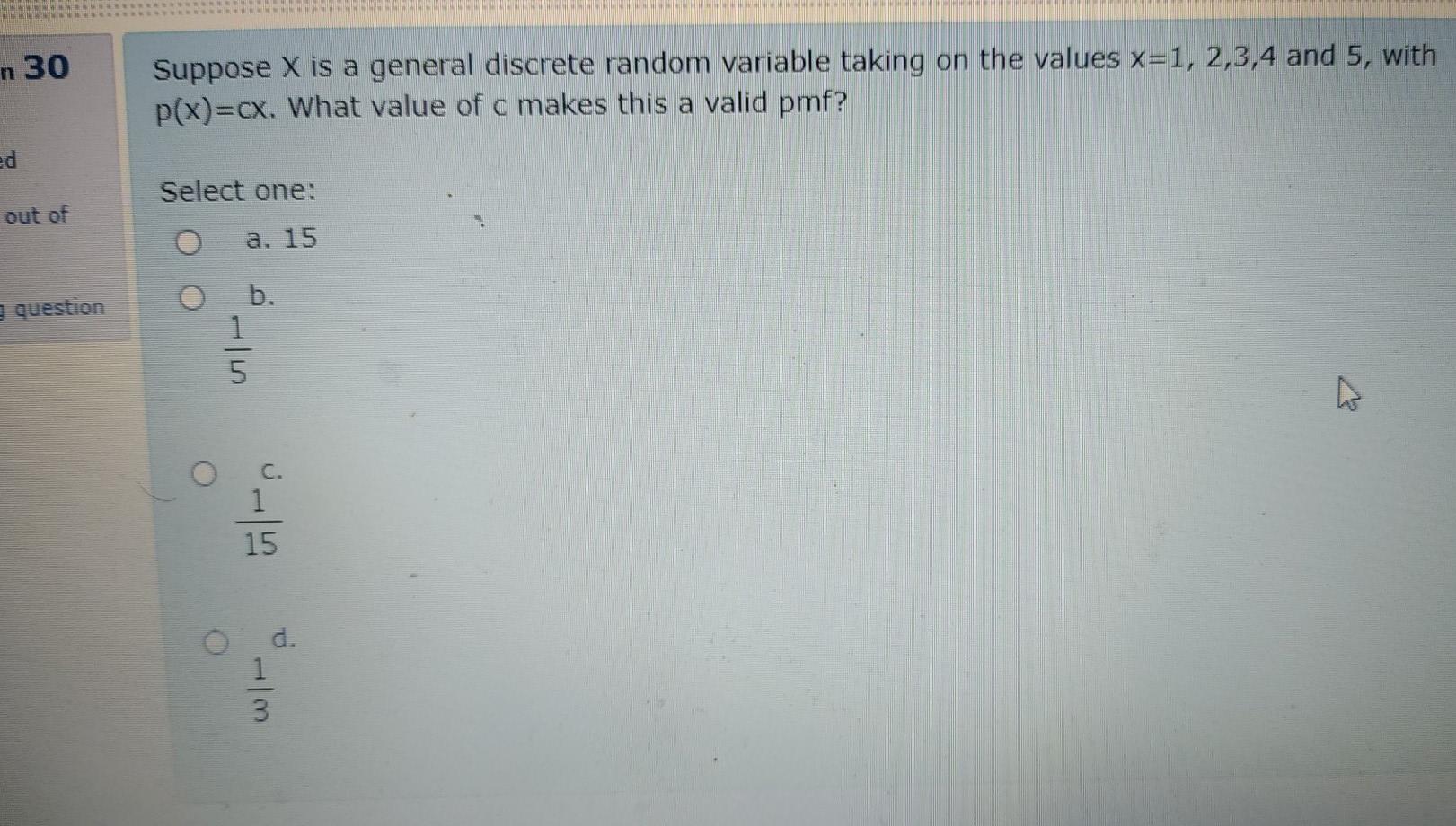 Solved 29 Suppose X is a continuous random variable with | Chegg.com