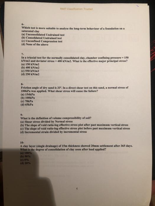 Solved QUESTION 1 - Multiple Choice Questions (Mark = 1 X 10 | Chegg.com