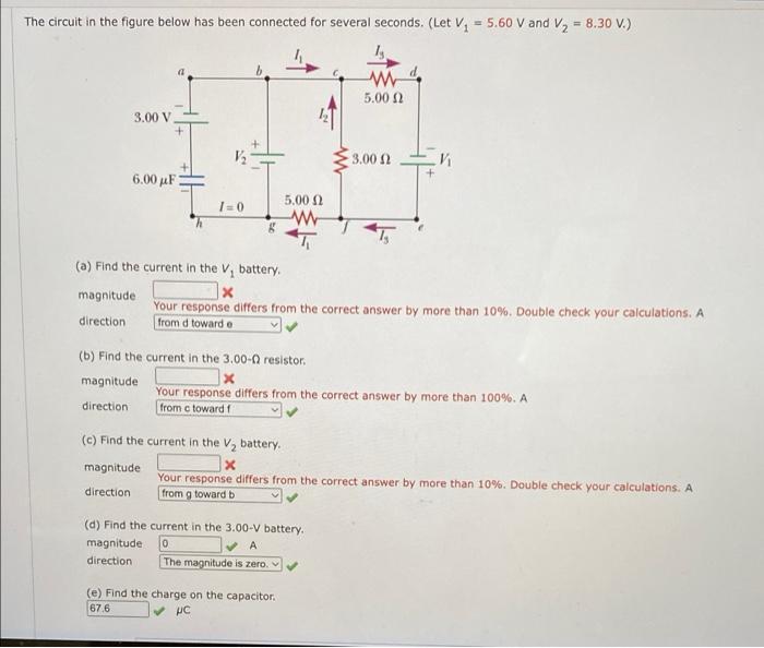 Solved The circuit in the figure below has been connected | Chegg.com