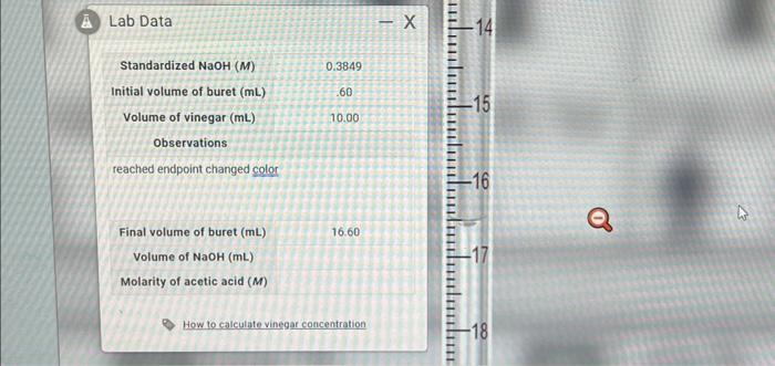 Solved What is the volume of NaOH?What is the molarity of | Chegg.com