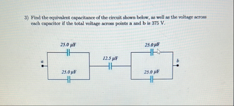 Solved Find the equivalent capacitance of the circuit shown | Chegg.com