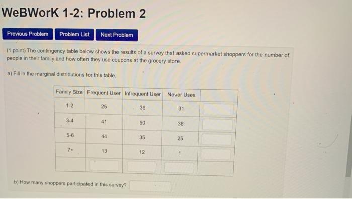 Solved WebWork 1-2: Problem 2 Previous Problem Problem List | Chegg.com