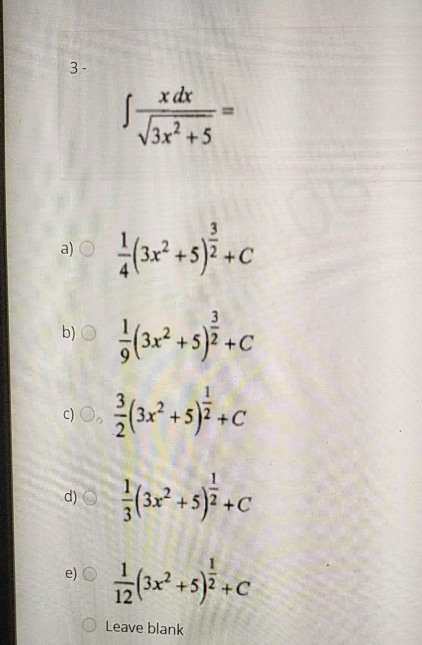 3 2x d )  c x 5 )= 10x 17