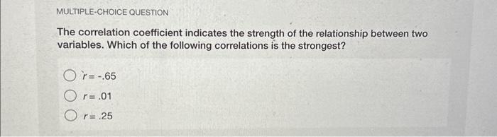 Solved Correlation CoefficientsThe correlation coefficient | Chegg.com