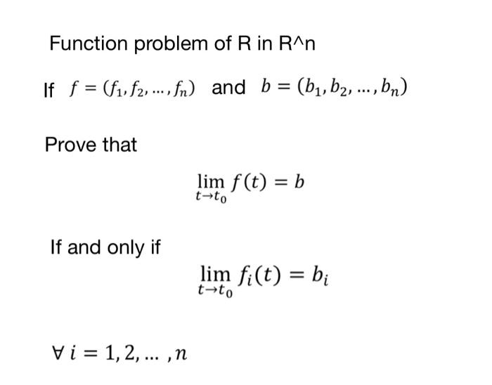 Solved Calculus problem: functions of R in R^nPlease make a | Chegg.com