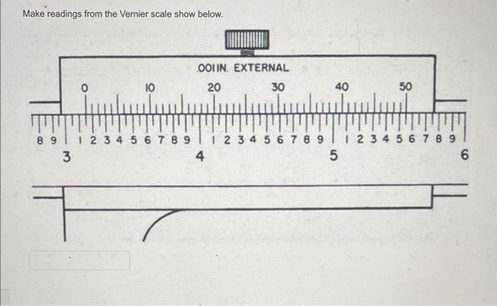 Solved Make Readings From The Vernier Scale Show Below. 