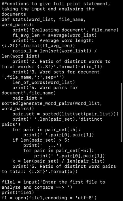 Solved f1_word_list = parse_file (f1) f1. close () file 2 | Chegg.com