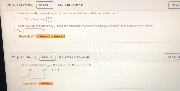 Solved In a certain clty the temperature (in ∘F)t hours | Chegg.com